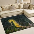 thumbnail image 2 of Coolnut Yellow Female Seahorse Area Rug Pad - 80 x 58 inch - 100% Light Weight Polyester Fabric for Living - Bedroom, 2 of 6