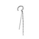 thumbnail image 2 of Pendientes Colgante de estrella de diamantes Pendientes de cadena serpentina sin perforar Pendientes Wmkox8yi  sjalhkljlk4941, 2 of 2