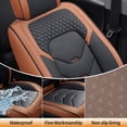 thumbnail image 6 of Fit for Honda Accord 2003 Seat Cover, Premium Leather Full Set of 5 Seats Waterproof Beautify Interior, Black and Orange Car Seat Covers, 4-Door Sedans Only, Upgrade the Car's Interior, 6 of 9