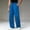 Blue, variant on Men's Sweatpants Wide Leg Loose Gym Workout Athletic Pants with Pockets | Open Bottom Stretch Jogger Pants for Running Casual Lounge Wear