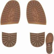2 Pairs 2 Styles Anti Skid Rubber Shoes Bottom Heel Sole Wear Resistant Raised Grain Repair Sole Pad for Boots Leather Shoes Mixed Color 190~335x87~117x5.5~8.5mm 1 pair/style