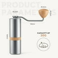 thumbnail image 5 of i Cafilas Manual Coffee Grinder 420 Stainless Steel 5 Blades,Silver, 5 of 17