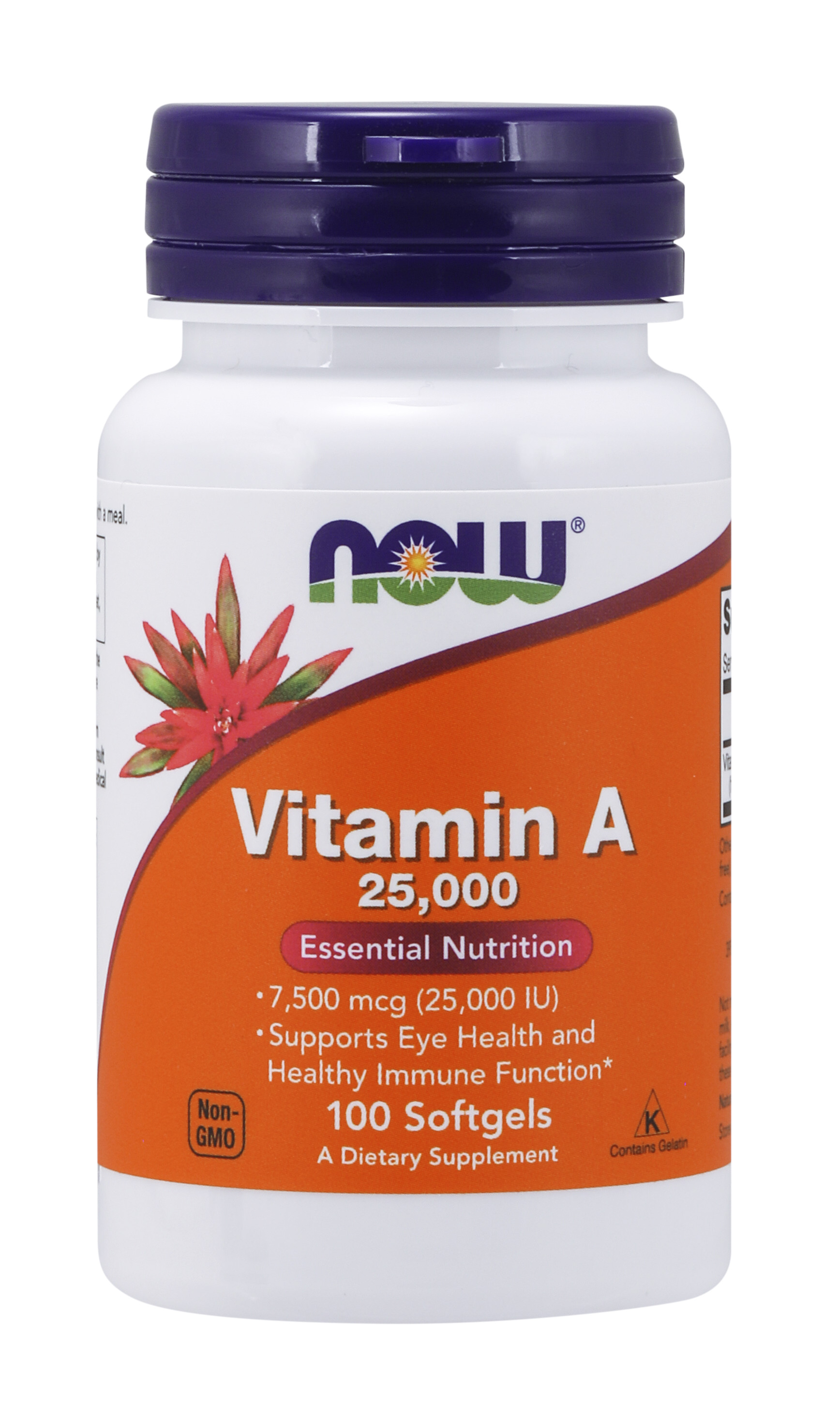 NOW Supplements, Vitamin A (Fish Liver Oil) 25,000 IU