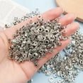 thumbnail image 5 of U8MO 30pcs Antique silver Spacer Bead Loose Beads For Handmade Bracelet Necklace-14# 6mm, 5 of 9