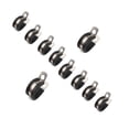 thumbnail image 1 of 10pcs Cable Clamp Stainless Steel Rubber Exquisite Workmanship Metal Pipe Clamp Rubber Cushioned Insulated Clamp for Car Automobile Vehicle, 1 of 9