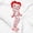 White - Paisley Betty, variant on Betty Boop Paisley Cartoon Character Short Sleeve Women's Graphic Tee Brisco Brands S