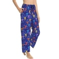 thumbnail image 2 of Balery Ice Hockey Players With Puck print Women's Pajama Pants,Ultra Lightweight Pjs,Lounge Pant-X-Large, 2 of 9