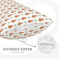 thumbnail image 3 of Hirioo Cute Carrot Print for Plush Pillow Cover for Bedroom and Living Room ,Elegant, Comfortable Home Decor-16"x24", 3 of 6