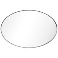 thumbnail image 4 of Empire Art Direct Ultra Stainless Steel Oval Wall Mirror- 24"x36" Brushed Silver Silver, 4 of 13