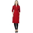 thumbnail image 1 of Phagun Kurta Ethnique en Coton pour Femmes Kurta Formelle Décontractée Indienne, 1 of 1