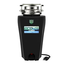 Eco Logic 1/3 HP Garbage Disposal, Continuous Feed Disposer, Attached Power Cord 10-US-EL-4-3B