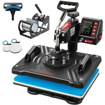 BENTISM 5 in 1 Heat Press 12X15 Digital Multifunctional Sublimation T-Shirt Heat Press Machine for T Shirts Hat Mug Cap Plate