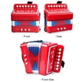thumbnail image 2 of Accordion Instrument 7 Keys 2 Bass Small Accordion Educational Musical Instrument Christmas Gift Choice, 2 of 6