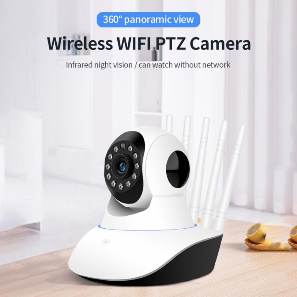 Wireless Indoor Security Camera,Wi-Fi Plug-in Camera for Home Security/Baby Safe Monitor/ Pets,w/Built-in Mic & Speaker,IR Night Vision,Alerts - image 1 of 13