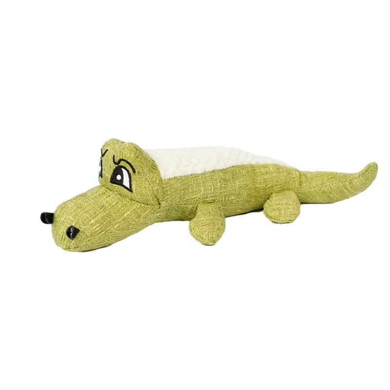 Durable Plush Crocodile Dog Toy - Indestructible Chew Toy for Puppies with Loose Teeth