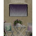 thumbnail image 6 of Outdoor TV Cover 60 to 65 Inch Weatherproof, Purple Grey Gradient Waterproof TV Screen Protector for Outside Decor with Zipper and Pocket 58"L x 37"H , Abstract Watercolor, 6 of 7
