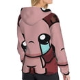 thumbnail image 4 of Lsque The Binding of Isaac Pattern Casual Women's Hoodie,Hooded Sweatshirt with Kangaroo Pocket,Pullover Hoodie with Eye-catching Drawstrings-Medium, 4 of 8