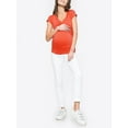 thumbnail image 4 of LilyLLL Womens Maternity Summer T Shirt Criss Cross Breatfeeding Nursing Bump Tops, 4 of 4