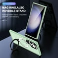 thumbnail image 4 of Magnetic Case for Samsung Galaxy S23 Ultra Case Stand & Ring Holder Compatible with MagSafe Shockproof Anti-Scratch Anti-fall Kickstand Thin Fit Phone Case for Samsung Galaxy S23 Ultra,Lightgreen, 4 of 6