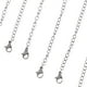thumbnail image 3 of Collar de acero Inoxidable Fernando Extensores de Cadena Plata 8 Piezas, 3 of 8