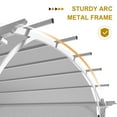 thumbnail image 4 of COOS BAY 11.4 x 11.4 Outdoor Retractable Patio Pergola Heavy-Duty Steel White Pergola with Sun Shade Canopy, Gray, 4 of 6