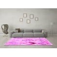 thumbnail image 3 of Ahgly Company Indoor Round Abstract Pink Contemporary Area Rugs, 8' Round, 3 of 4