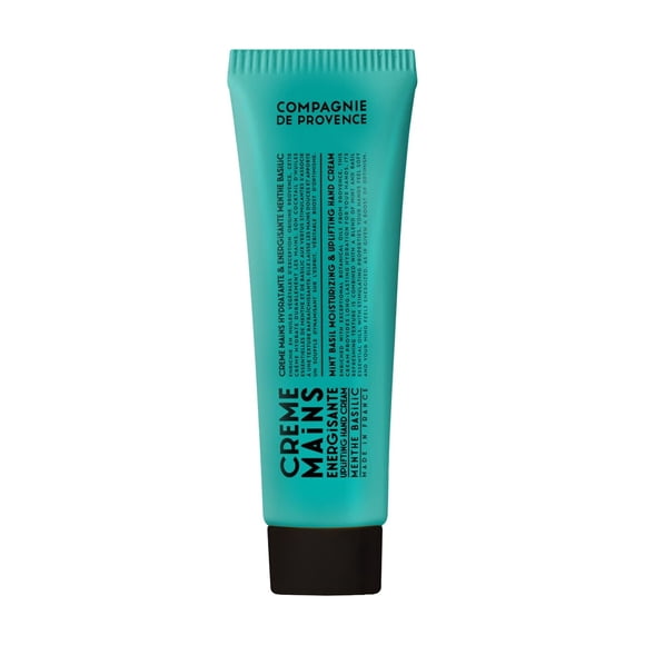 Compagnie de Provence Crema de Manos Menta Albahaca 30 ml con una Textura Refrescante Hidratada y Revitalizada