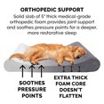 thumbnail image 6 of FurHaven Pet Dog Bed | Orthopedic Microvelvet Luxe Lounger Pet Bed for Dogs & Cats, Gray, Medium, 6 of 10