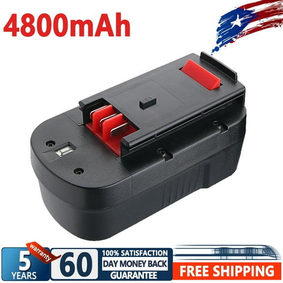 Persever HPB18 18V 4.8Ah Ni-Mh Replacement for Black Decker 18V Battery Ni-Mh,Compatible with HPB18-OPE 244760-00 A1718 FS18FL FSB18 Firestorm Cordless Power Tools