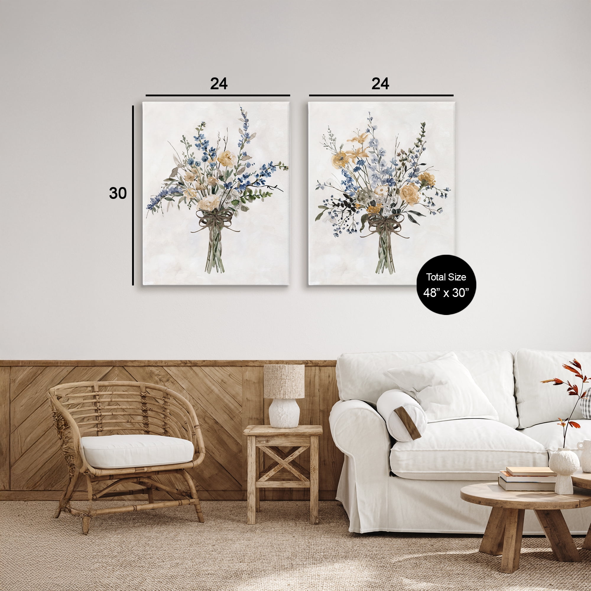 Stupell Industries Bushels of Herbs 2 Piece Canvas Wall Art Set, design by Carol Robinson