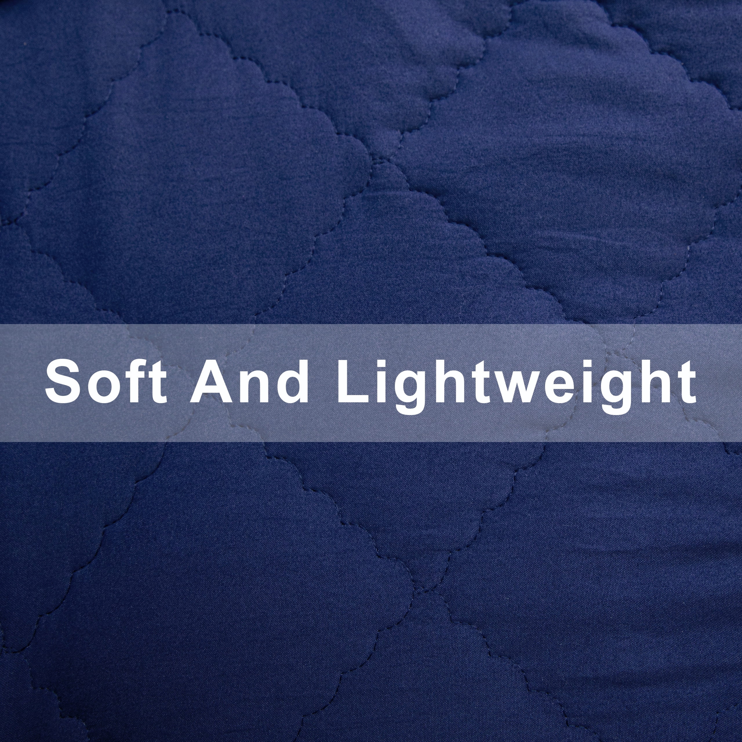 Organictune 4 Piece Microfiber Toddler Bedding Set, Breathable Crib Sheet Set for Boys and Girls, Includes Quilted Comforter, Flat Top Sheet, Fitted Sheet, Envelope Pillowcase, Navy Blue