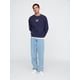 thumbnail image 2 of Sudadera con Logo GAP y Cuello Redondo de Polar Azul Marino Talla S, 2 of 2