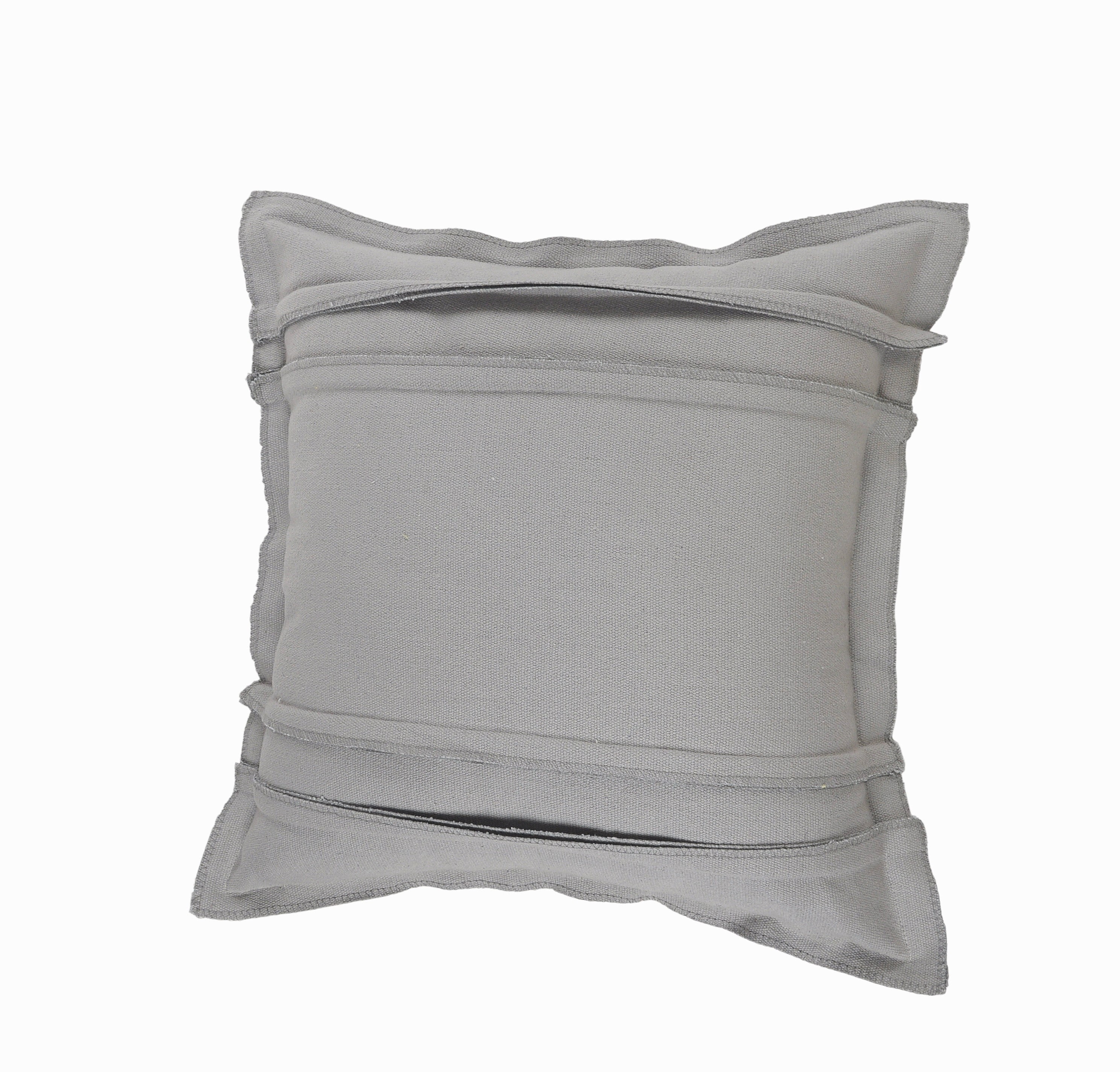 Harlow Hill 20" x 20" Light Gray Solid Cotton Adult Decorative Throw Pillow Cover
