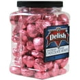 thumbnail image 5 of Valentines Raspberry Crme Filled Chocolates Hearts in Pink Foil by It's Delish, 2.5 LB Bulk Jumbo Container - Great Valentines Day Gift - Events Family Parties Anniversary - Kosher Non-Dairy, 5 of 7
