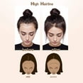 thumbnail image 5 of ViviaBella Frontal Hairpiece for Women Natural Black Hair Extension Hairline Loss Straight Tape in Human Hair Toppers Replacement Toupee, 5 of 9
