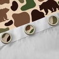 thumbnail image 4 of Feelyou Farmhouse Bear Black Out Curtains, Camo Camouflage Curtains Pack of 2 (42x63 Each), 4 of 6