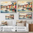 thumbnail image 5 of Designart "Reykjavik Landscape in Iceland II" Oversized Coastal Framed Wall Art - Coastal Blue Coastal Port Bedroom Framed Canvas Wall Art, 5 of 7