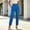 Blue, variant on XPMWRP Women High Waist Pleated Slim Cropped Ankle Suit Pants Straight Tapered Office Casual Dress Trousers with Pockets Dark Blue XXL