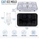 thumbnail image 2 of Molde de bandeja para cubitos de hielo para gatos, 2 unidades, bandejas de cubitos de hielo en forma de gato en 3D, bonitos moldes para cubitos de hielo para whisky, bourbon, bandejas de cubitos de, 2 of 4