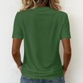 thumbnail image 5 of BODOAO Women's 250 Anniversary USA Shirt V-Neck Short Sleeve 250 Years T-Shirt 1776-2026 250Th Spring Summer Casual Patriotic Shirts Loose Fit Tops Plus Size Green 3XL, 5 of 5