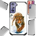 thumbnail image 1 of Compatible with Samsung Galaxy S22 Plus 5G 6.6" Hybrid Fusion Guard Phone Case Cover (Walking Leopard), 1 of 1