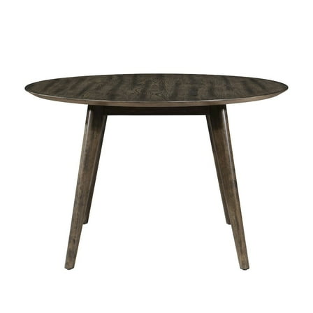 New Classic Furniture Rex 48" Wood Round Dining Table in Walnut