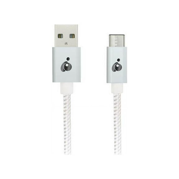 IOGEAR G2LU3CAM01-WT White Charge & Sync Flip Pro - USB-C to Reversible USB-A Cable