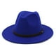 thumbnail image 5 of Guardurnaity Sombrero con hebilla de cinturón Gorros elegantes grandes Lana cálida Mujeres Hombres Boda Azul oscuro 58cm 2piezas, 5 of 6