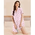 thumbnail image 2 of Ekouaer Womens Cotton Nightgowns Button Down Sleep Shirts Soft Night Shirts Night Dress, 2 of 6