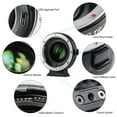 thumbnail image 2 of Lens Mount Adapter,0.71x Lenth Usb / M5/ M6/ Mirrorless Camera M2 Auto Lens Ef- M2 Auto Lens Mount Adapter Ef-m Mirrorless Adapter 0.71x Lenth Lens To Camera M/ Ntbl, 2 of 7