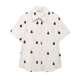 thumbnail image 3 of HH TRAF Conjunto de 2 piezas de verano para mujer, camisa elegante de manga corta con cuello vuelto en contraste y pantalón ancho con botones y bordado para mujer, 3 of 5