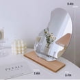 thumbnail image 2 of Makeup Mirror Irregular Shaped Makeup Mirror, Desktop Desktop Makeup Mirror Vanity Mirror for Tabletop Bedroom Traveling Vanity Mirror, 2 of 7