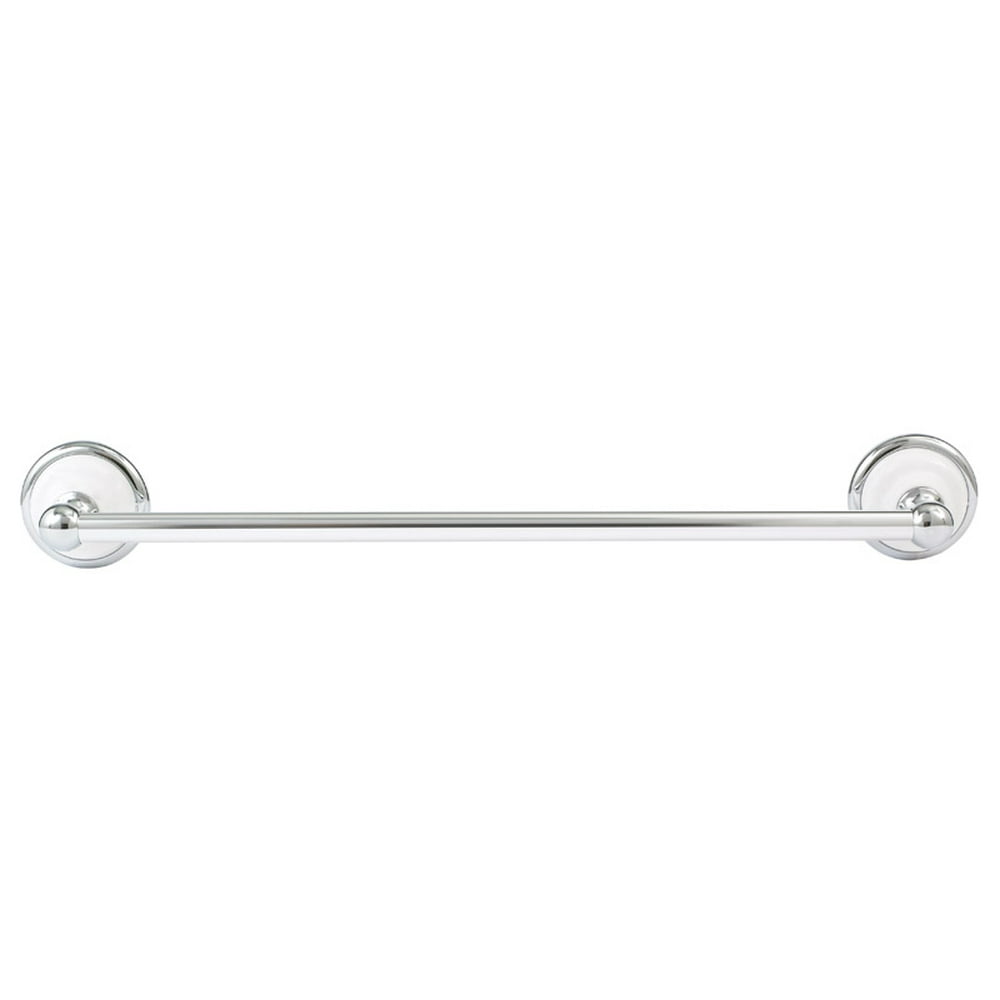 Franklin Brass Bellini Polished Chrome/White Towel Bar 18 in. L Die