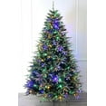 thumbnail image 1 of Spring Fir Christmas Tree with Real Feel PE Tips pre-lit with Dual Color LED Lights (7ft Prelit), 1 of 5